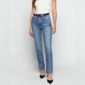 Reformation Cynthia High Rise Straight Leg Jeans Size 32  Colorado